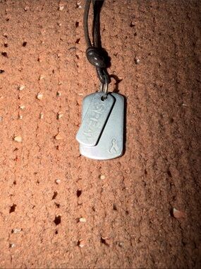 SPEAK Breast Cancer Awareness Dog Tag Necklace